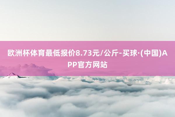 欧洲杯体育最低报价8.73元/公斤-买球·(中国)APP官方网站