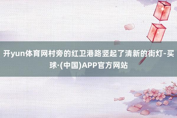 开yun体育网村旁的红卫港路竖起了清新的街灯-买球·(中国)APP官方网站