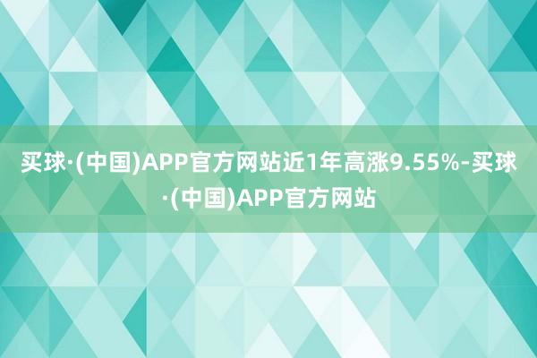 买球·(中国)APP官方网站近1年高涨9.55%-买球·(中国)APP官方网站